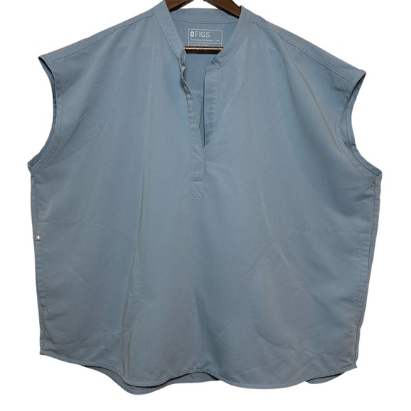 Figs Tops - Figs Gray Raphaela Oversized Scrub Top Size XXL